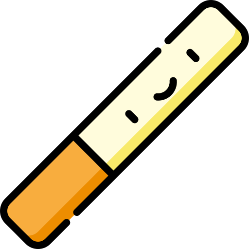 Cigarette Kawaii Lineal color icon