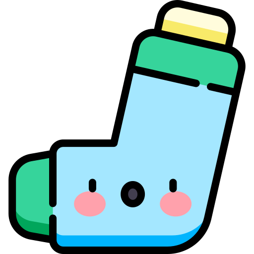 asthma Kawaii Lineal color icon