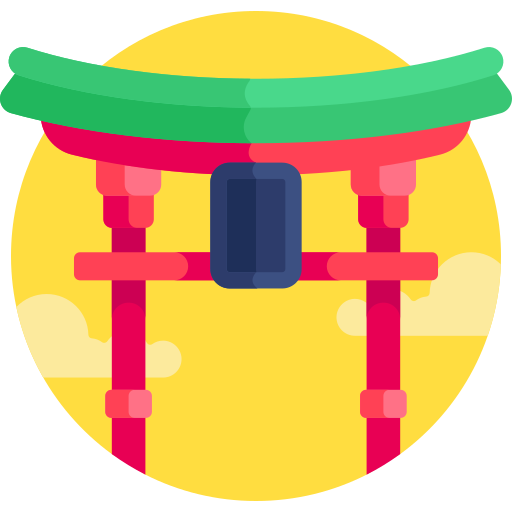 torii-poort Detailed Flat Circular Flat icoon