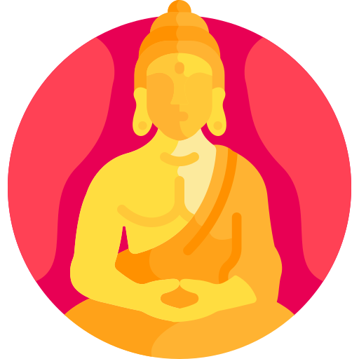 buddha Detailed Flat Circular Flat icon