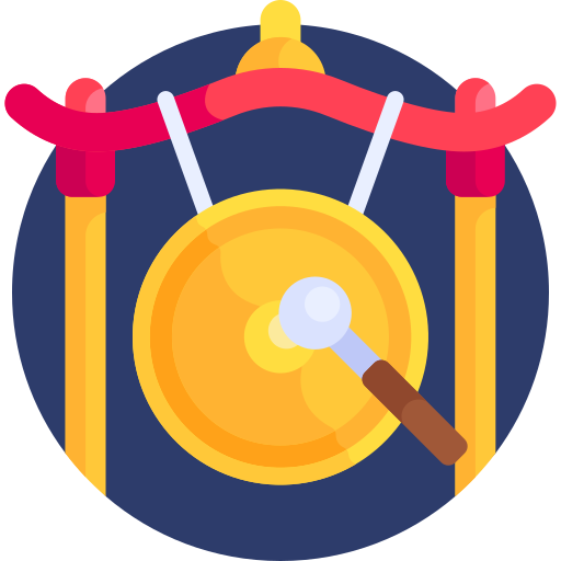 Gong Detailed Flat Circular Flat icon