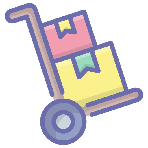 Push cart Generic Outline Color icon