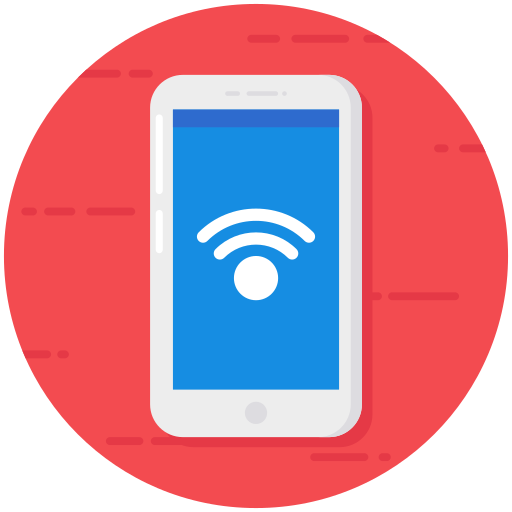 wifi-signaal Generic Circular icoon