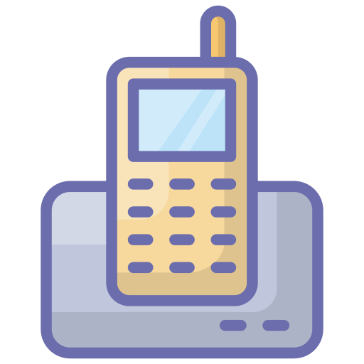 schnurloses telefon Generic Outline Color icon