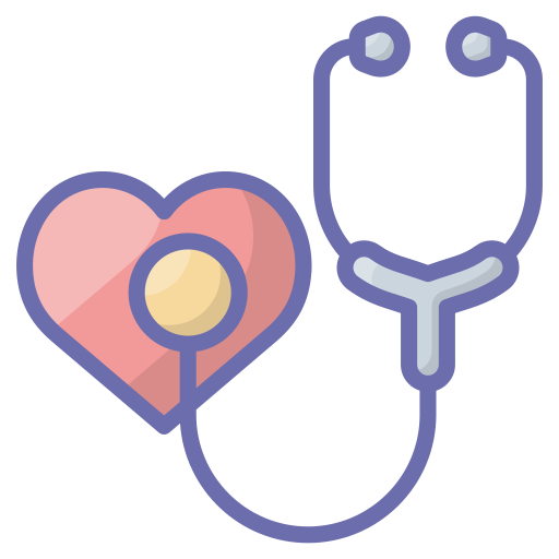 Heart check Generic Outline Color icon