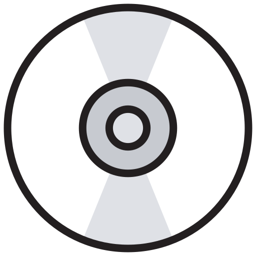 디스크 Generic Outline Color icon