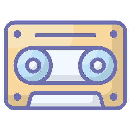 cassette Generic Outline Color icoon