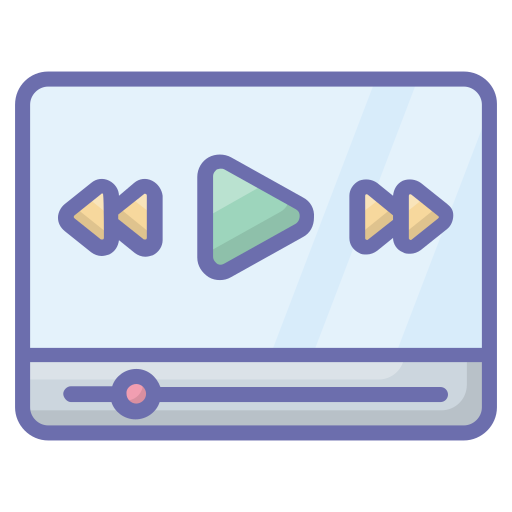 Video stream Generic Outline Color icon