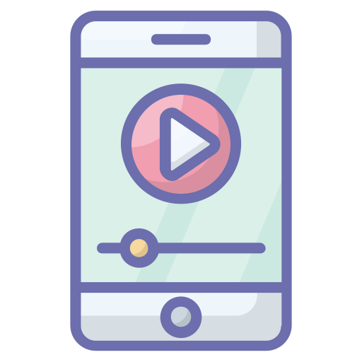 Mobile video Generic Outline Color icon