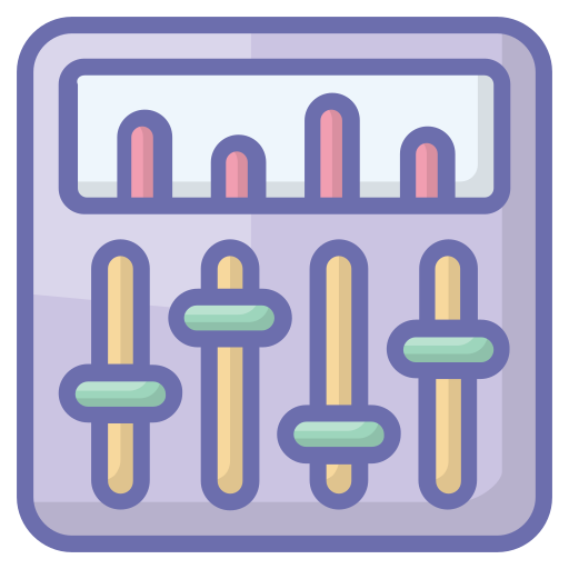 equalizador Generic Outline Color Ícone