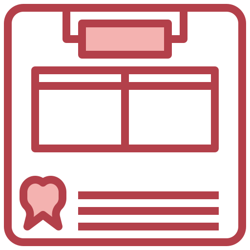 Dental record Surang Red icon