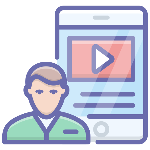Video lecture Generic Outline Color icon
