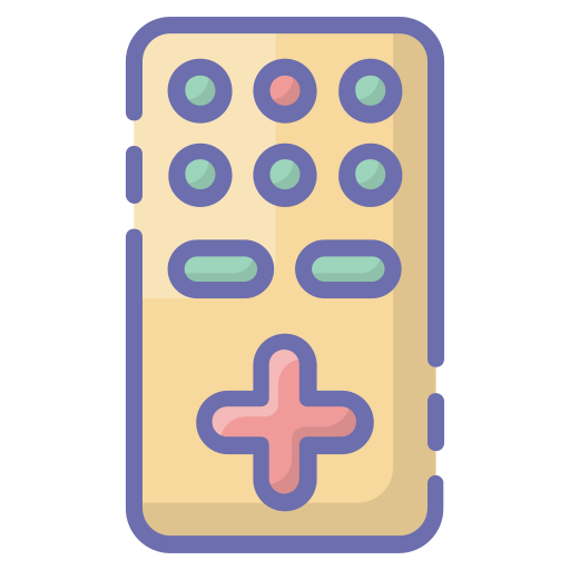 control remoto Generic Outline Color icono