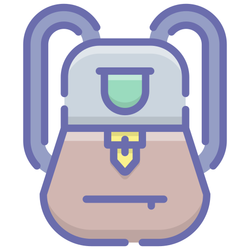 bolsa para la escuela Generic Outline Color icono