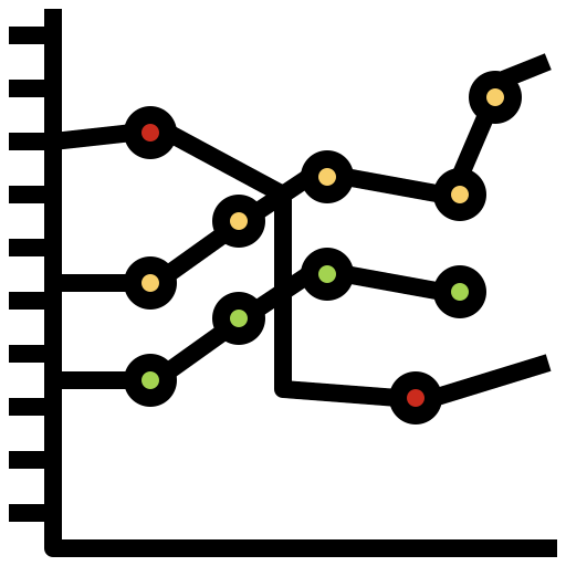 グラフ Surang Lineal Color icon