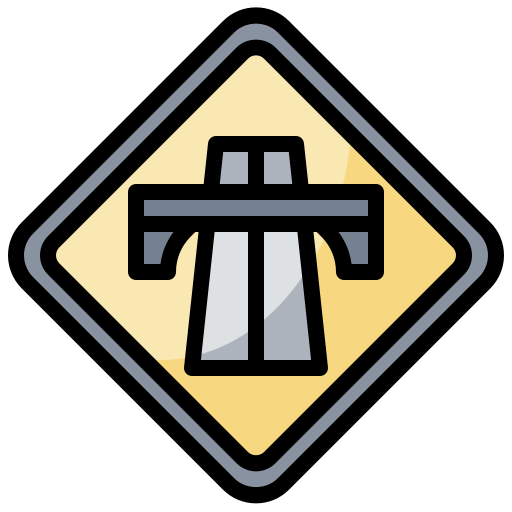 Highway Surang Lineal Color icon