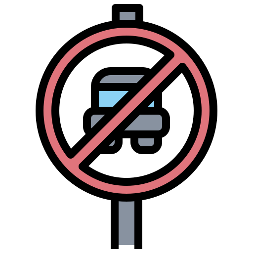 Парковка запрещена Surang Lineal Color иконка