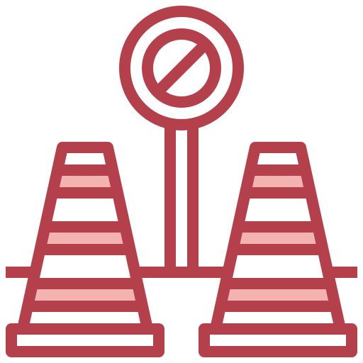 Traffic cone Surang Red icon