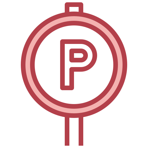Parking sign Surang Red icon