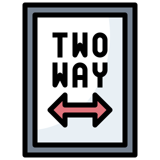Two way Surang Lineal Color icon