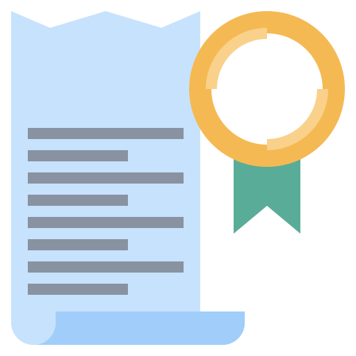 Certificate Surang Flat icon