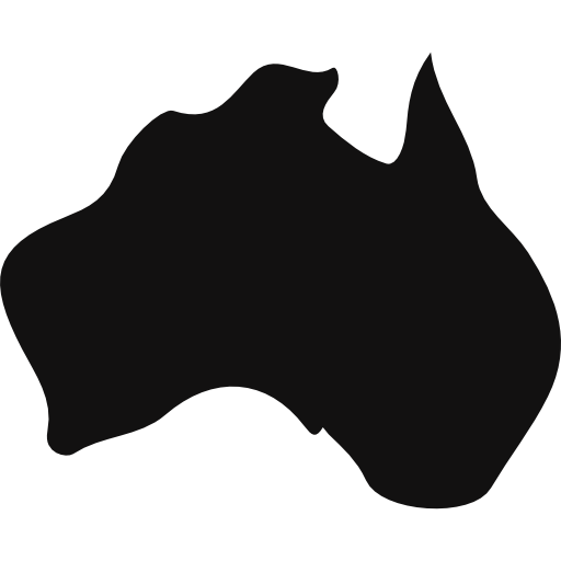 Australia Basic Rounded Filled icon