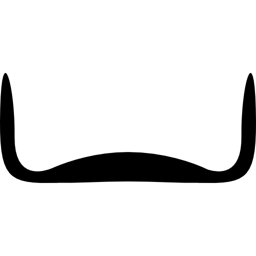 cienkie wąsy  ikona