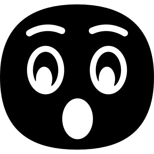 Surprised face  icon