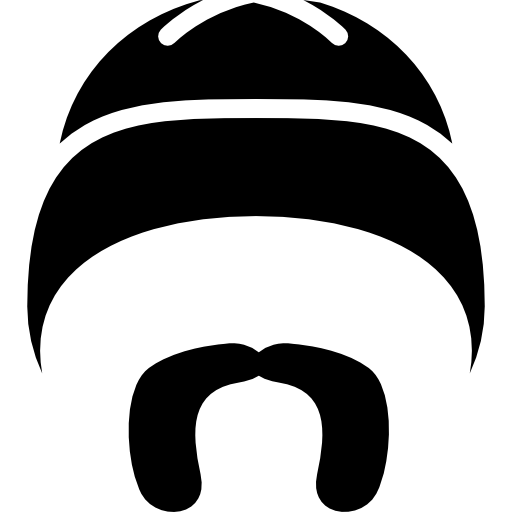 chapeau avec moustache  Icône