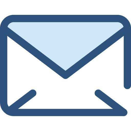 mail Monochrome Blue icoon