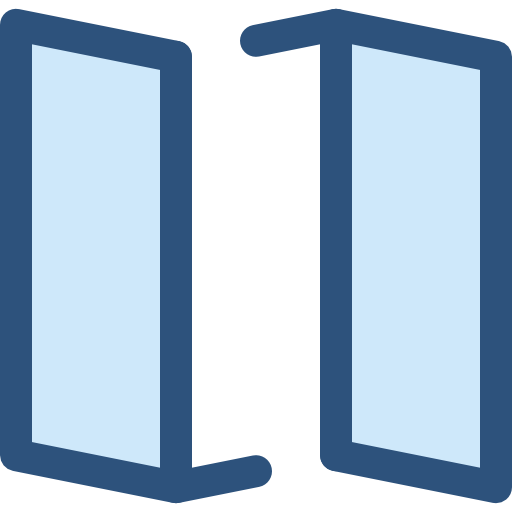 carte Monochrome Blue Icône