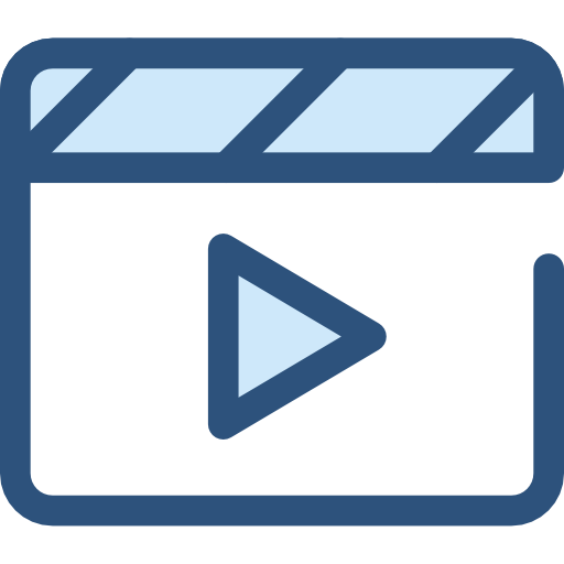 reproductor de video Monochrome Blue icono