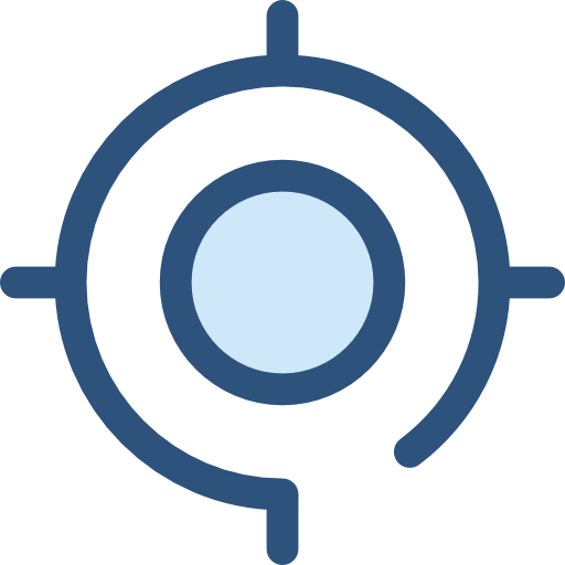 objetivo Monochrome Blue icono