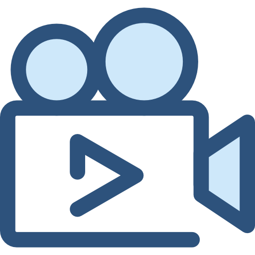 camara de video Monochrome Blue icono