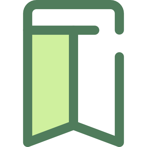 Bookmark Monochrome Green icon