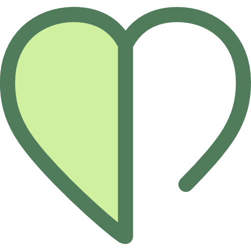 cuore Monochrome Green icona