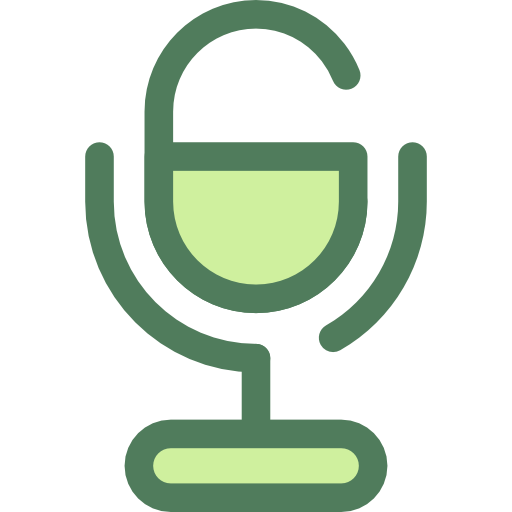 Microphone Monochrome Green icon