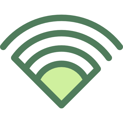 wi-fi Monochrome Green ikona
