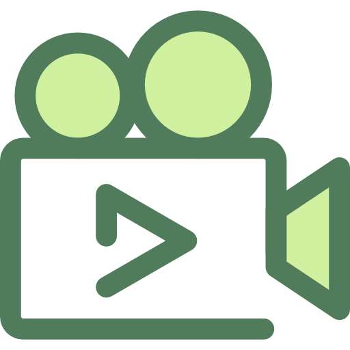 caméra vidéo Monochrome Green Icône