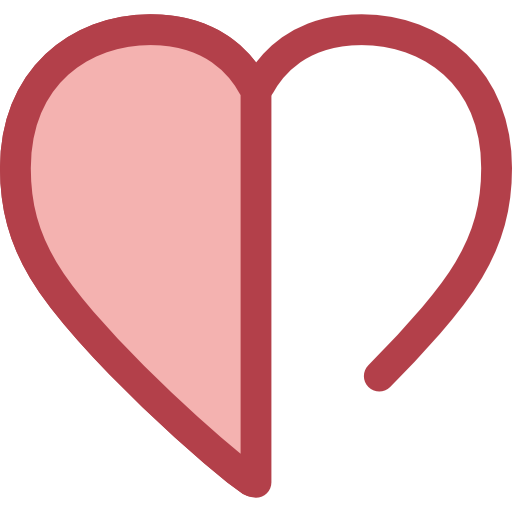 corazón Monochrome Red icono