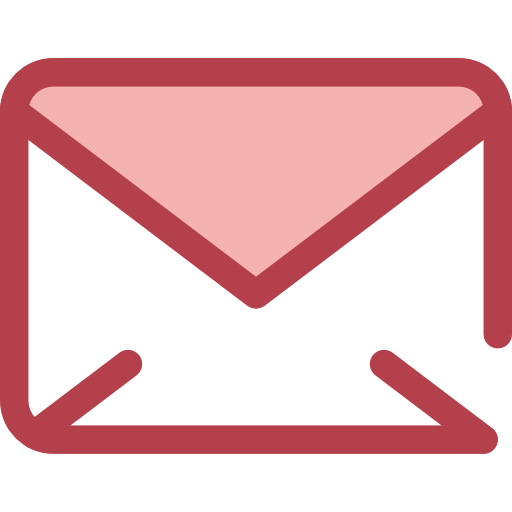 courrier Monochrome Red Icône