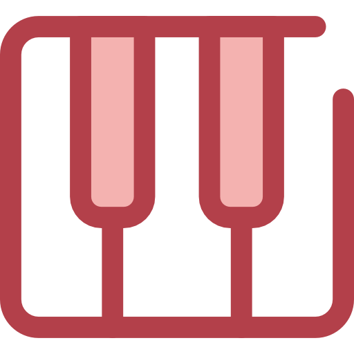 piano Monochrome Red icono
