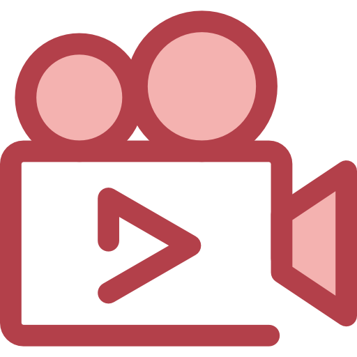 camara de video Monochrome Red icono