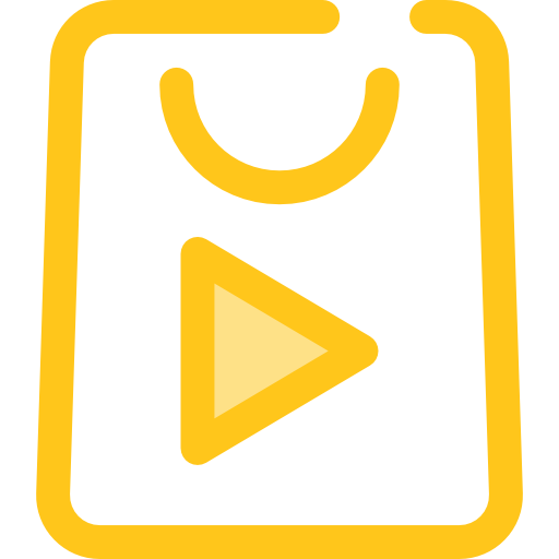 loja de aplicativos Monochrome Yellow Ícone