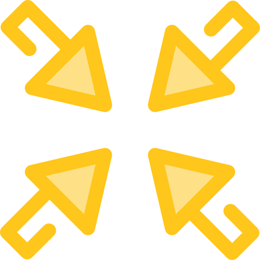 Minimize Monochrome Yellow icon
