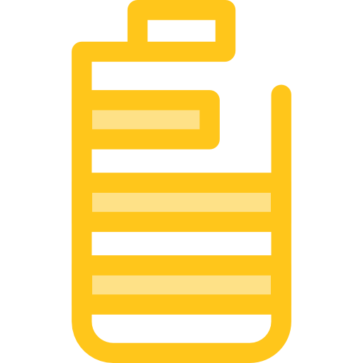 バッテリー Monochrome Yellow icon