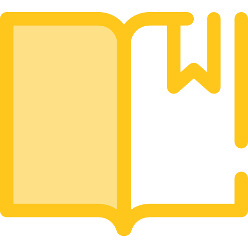 libro abierto Monochrome Yellow icono