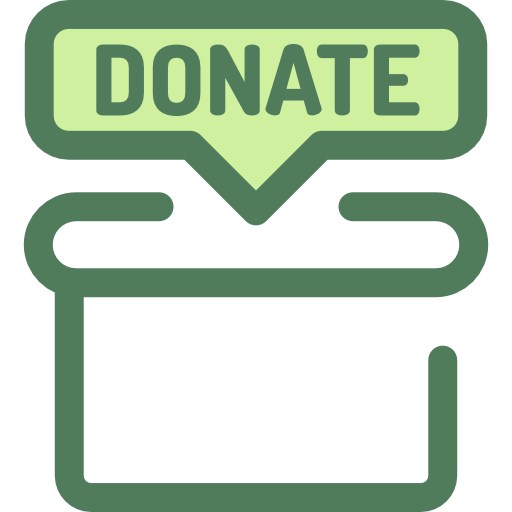 Donate Monochrome Green icon