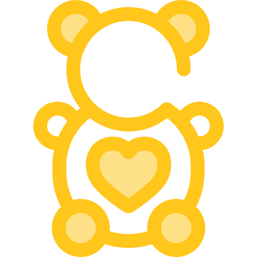 teddybär Monochrome Yellow icon