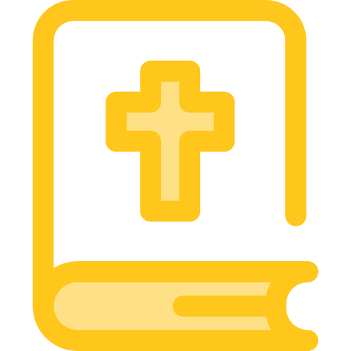 Bible Monochrome Yellow icon